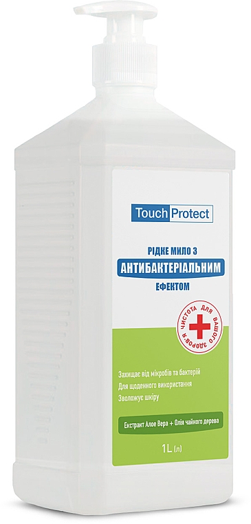 Жидкое мыло с антибактериальным эффектом "Алоэ вера и чайное дерево" - Touch Protect — фото N4