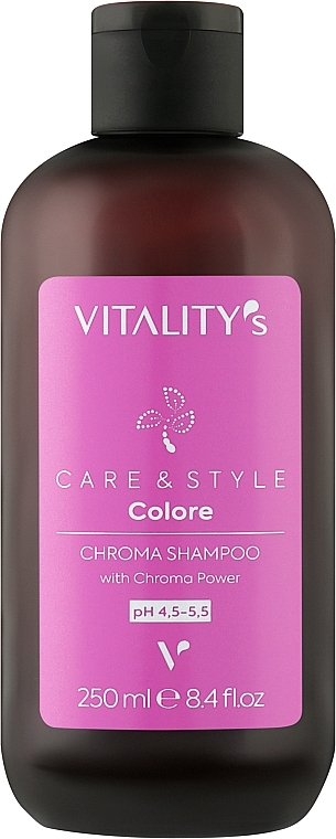 Шампунь для фарбованого волосся - Vitality's C&S Colore Chroma Shampoo — фото N1