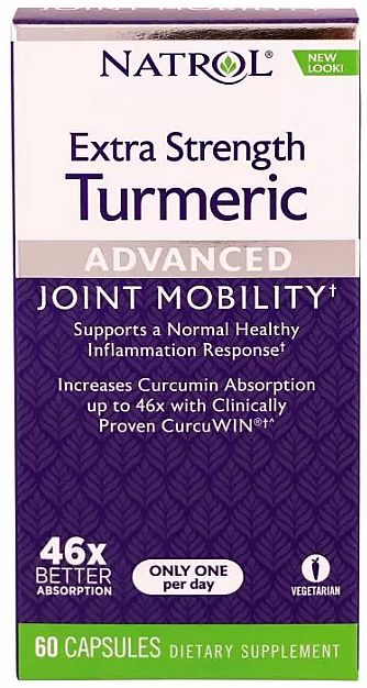 Экстракт куркумы - Natrol Extra Strength Turmeric — фото N2