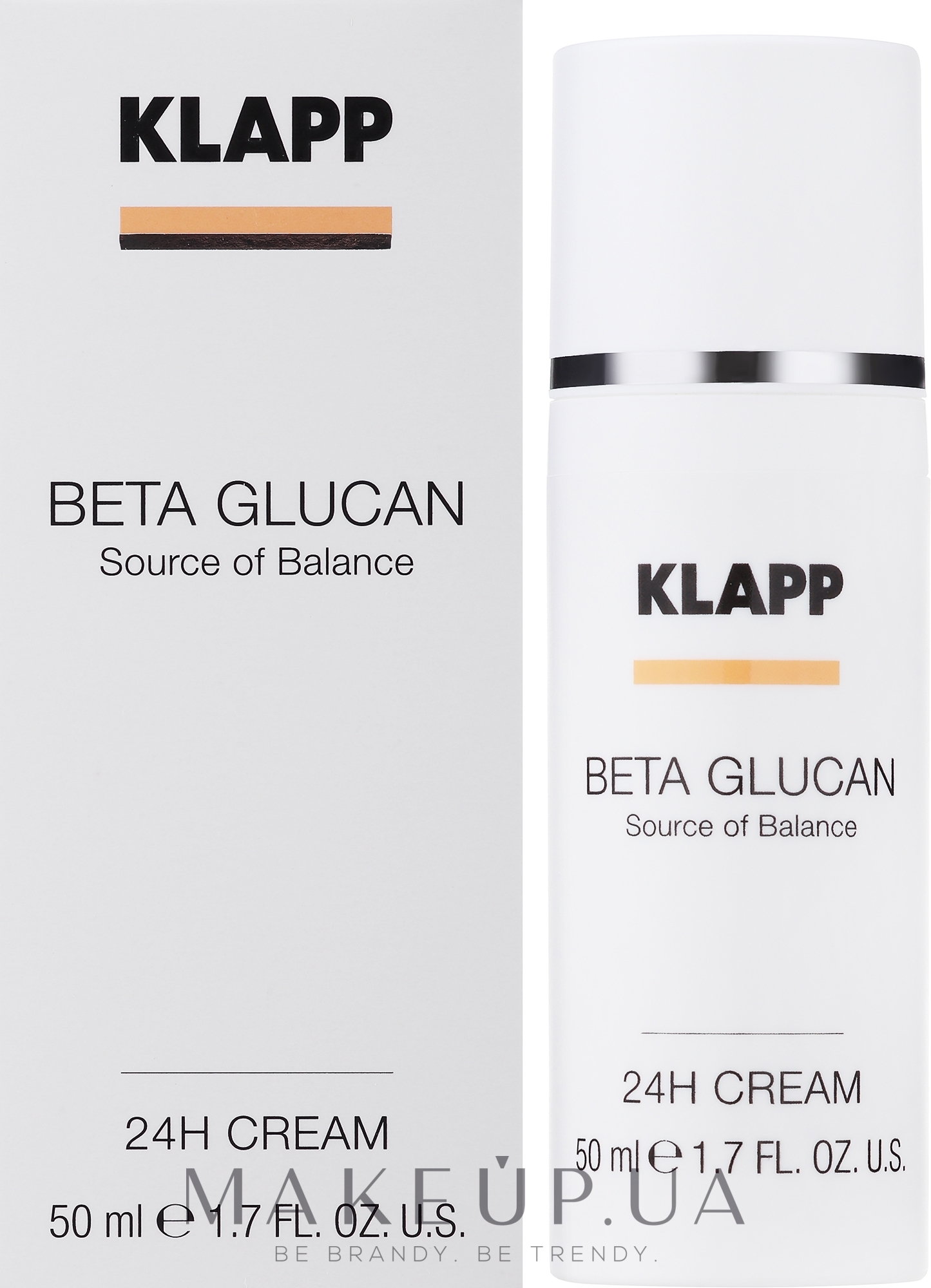 Легкий крем-уход "24-часа" - Klapp Beta Glucan 24H Cream — фото 50ml