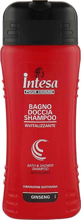 Шампунь-гель для душа c экстрактом женьшеня - Intesa Classic Black Shower Shampoo Gel Revitalizing — фото N3