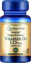 Духи, Парфюмерия, косметика Диетическая добавка "Витамин D3", 125 мкг - Puritan's Pride Vitamin D3