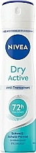 Духи, Парфюмерия, косметика Дезодорант-спрей - Nivea Dry Active Spray Anti-Perspirant Deodorant 72H