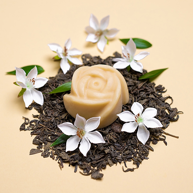 Бальзам для тіла "Жасмин і зелений чай" - Orientana Massage Bar Jasmine & Green Tea Body Balm — фото N2