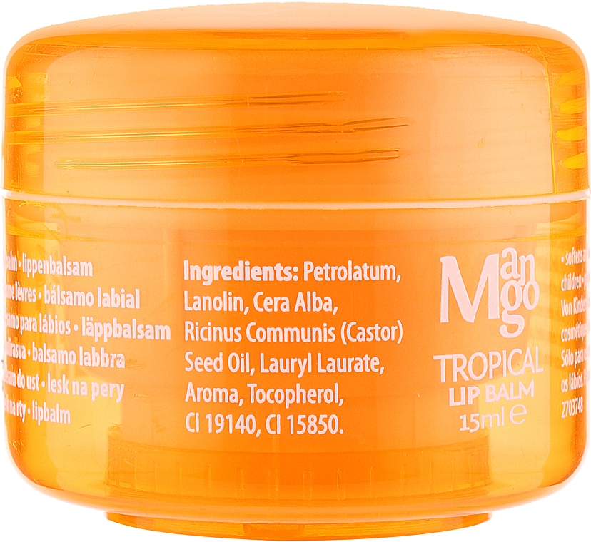 Бальзам Для Губ - Mades Cosmetics Body Tropical Resort Mango Lip Balm — фото N2
