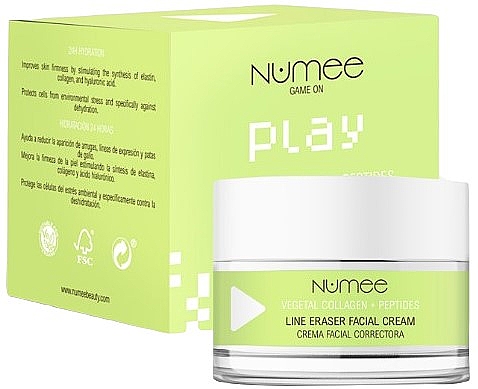Крем для обличчя від зморщок - Numee Game On Play Line Eraser Facial Cream — фото N1