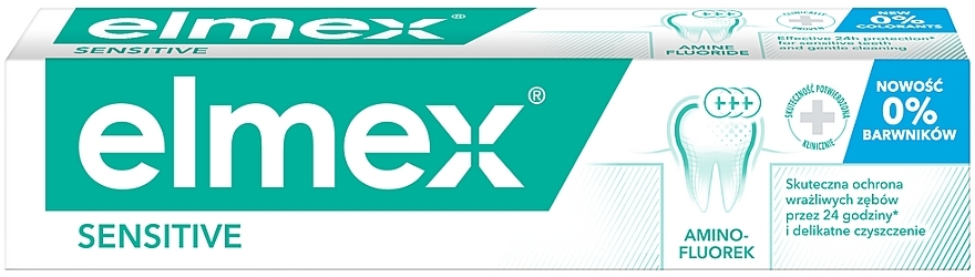 УЦЕНКА Зубная паста "Элмекс" для чувствительных зубов с аминофторидом - Elmex Sensitive * — фото N4