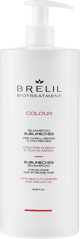 Шампунь от желтизны осветленных и седых волос - Brelil Bio Treatment Colour Shampoo — фото N3