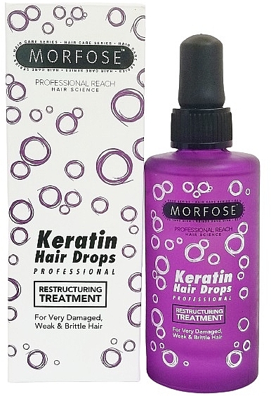 Масло-сыворотка для волос - Morfose Keratin Hair Drops — фото N1