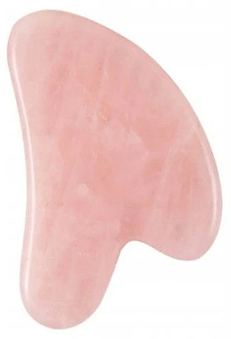 Масажер-шкребок для обличчя "Гуаша", рожевий кварц - Deni Carte Gua Sha — фото N1