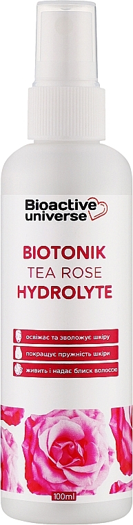 Тонік-гідролат "Троянда" - Bioactive Universe Biotonik Hydrolyte — фото N2