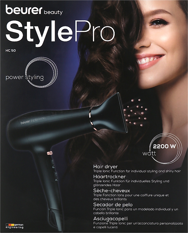 Фен для волос HC 50 - Beurer 2200w Hair Dryer — фото N2