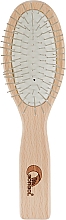 Расческа для волос на резиновой подушке с металлическими зубчиками, 7 рядов - Gorgol — фото N1