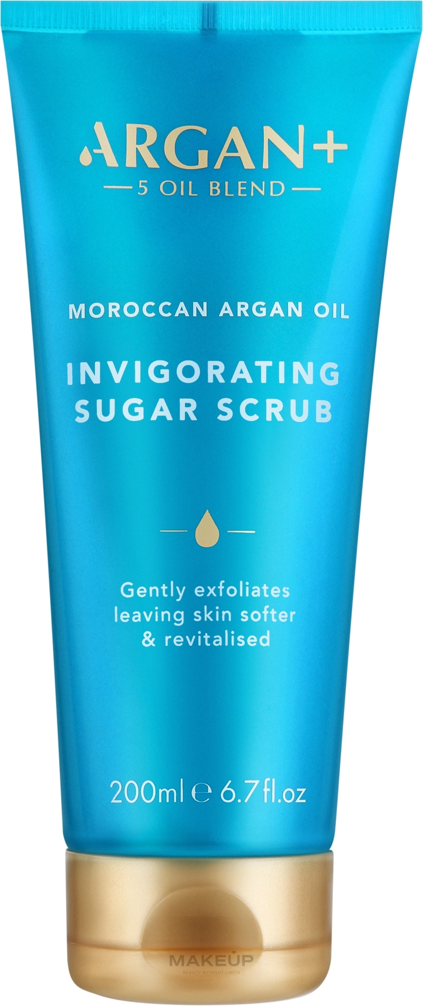Скраб цукровий для тіла "Морокканська арганова олія" - Argan+ Moroccan Argan Oil Invigorating Sugar Scrub — фото 200ml