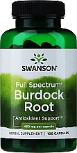 Пищевая добавка "Корень лопуха", 460 мг - Swanson Burdock Root — фото N1