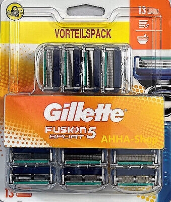 Сменные кассеты для бритья, 13 шт. - Gillette Fusion 5 Sport — фото N1