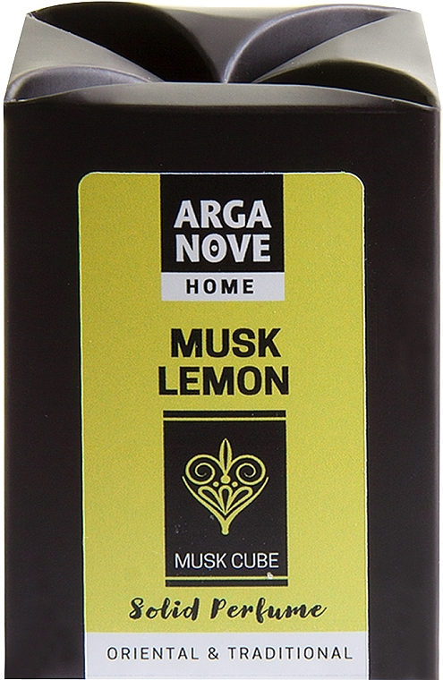 Ароматичний кубик для дому - Arganove Solid Perfume Cube Musk Lemon — фото N1