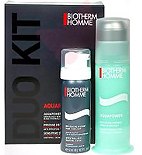 Парфумерія, косметика Набір чоловічий - Biotherm Aquapower Duo Kit (gel/75ml + Shaving/Foam/50ml)