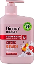 Живильне мило для рук з вітаміном С "Цитрус та персик" - Dicora Urban Fit — фото N3