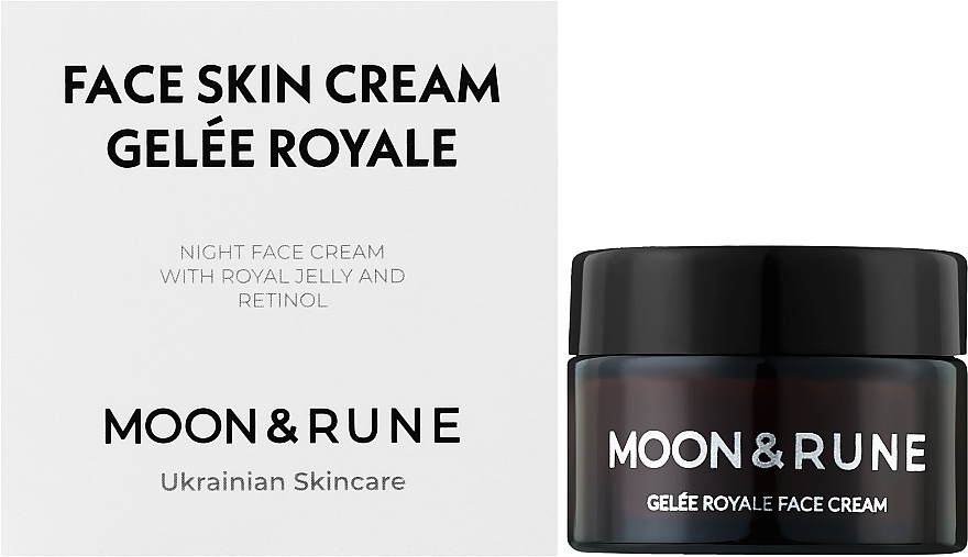 Нічний крем для обличчя з маточним молочком - Moon&Rune Gelee Royale Face Cream — фото N2