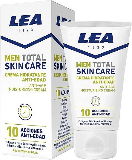 Увлажняющий антивозрастной крем для лица - Lea Men Total Skin Care Anti-Age Moisturizing Face Cream — фото N1