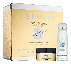 Парфумерія, косметика Набір - Dermika Gold 24K (cr/mask/50ml + micel/150 ml)