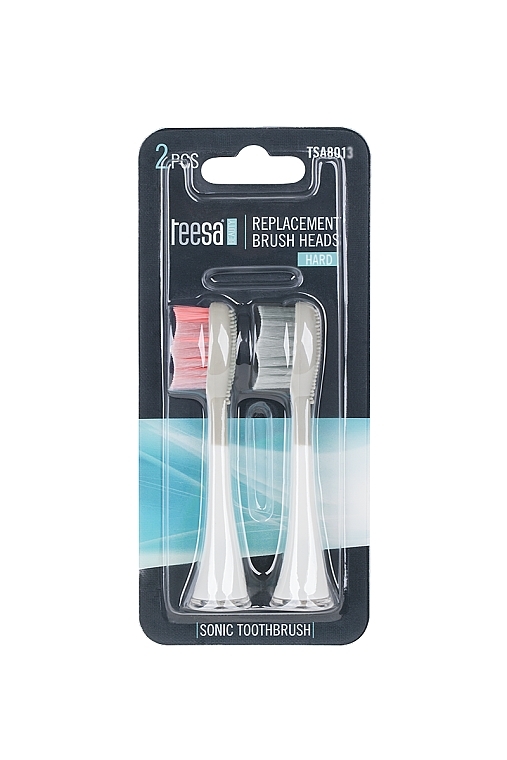 Насадка для звукових зубних щіток, жорста - Teesa Replacement Brush Heads — фото N2