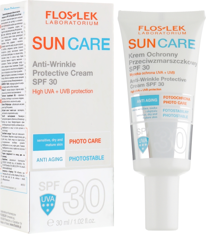 Крем от морщин с SPF 30 - Floslek Anti-Wrinkle Protective Cream SPF 30