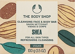 Мыло для лица и тела "Ши" - The Body Shop Face And Body Shea Soap — фото N1