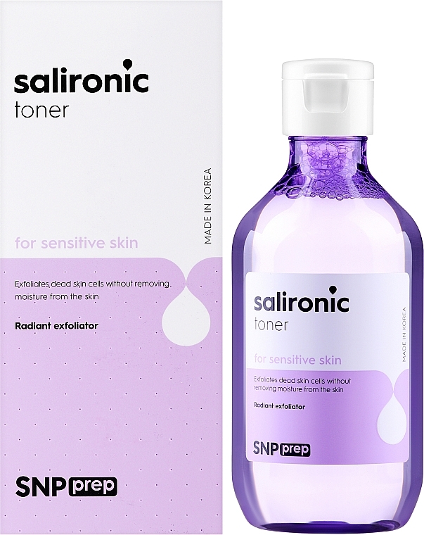 Заспокійливий та зволожувальний тонер для обличчя - SNP Prep Salironic Toner — фото N2