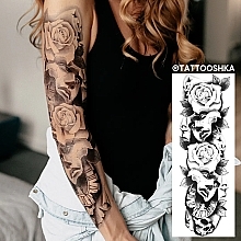 Тату-рукав "Розы" - Tattooshka — фото N1