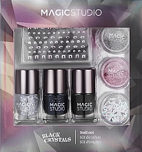 Набір, 7 продуктів - Magic Studio Nail Set Black Crystails — фото N2