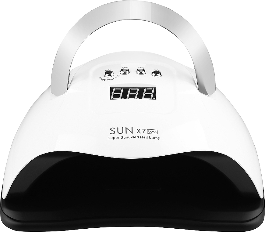 Лампа для манікюру, біло-чорна - Lewer Sun X7 Max Super Sunuvled Nail Lamp — фото N3