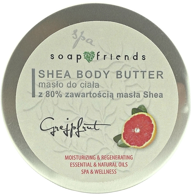 Масло для тела c 80% маслом Ши "Грейпфрут" - Soap&Friends Grapefruit Shea Body Butter — фото N1