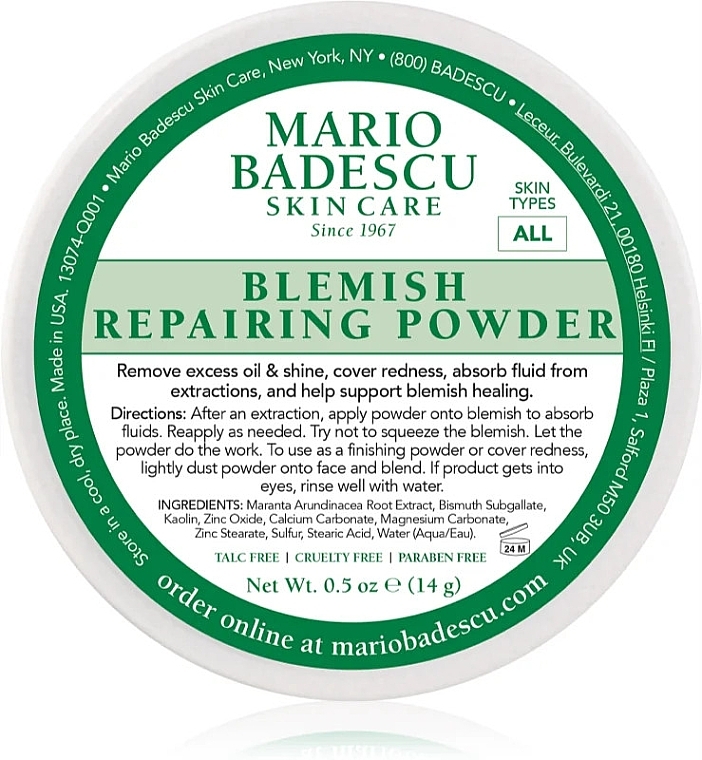 Пудра для лица - Mario Badescu Blemish Repairing Powder — фото N1