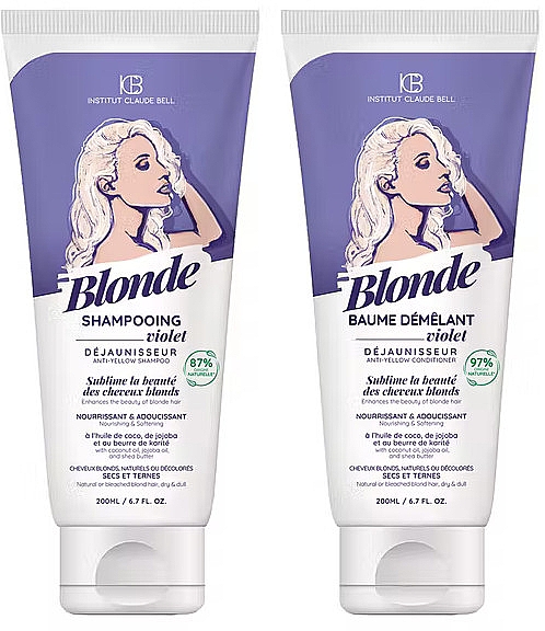 Набір - Institut Claude Bell Blonde Duo (shmp/200ml + h/balm/200ml) — фото N1