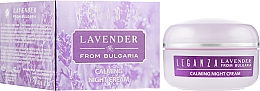 Парфумерія, косметика Відновлюючий нічний крем - Leganza Lavender Calming Night Cream