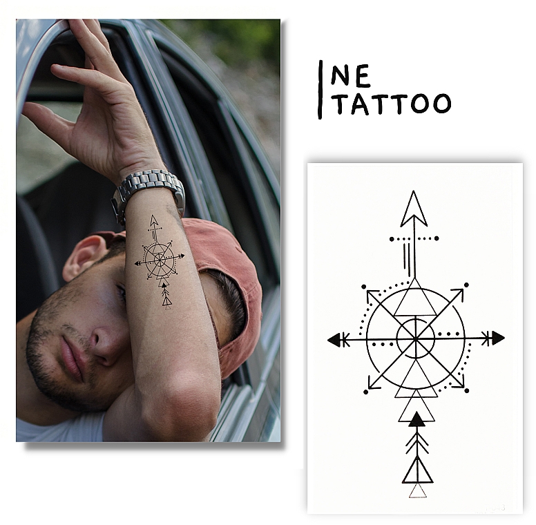 Тимчасове тату «Геометрія» - Ne Tattoo — фото N1