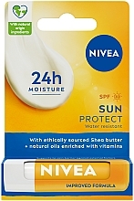 Духи, Парфюмерия, косметика Солнцезащитный бальзам для губ - NIVEA Sun Protect Lip Balm SPF 30