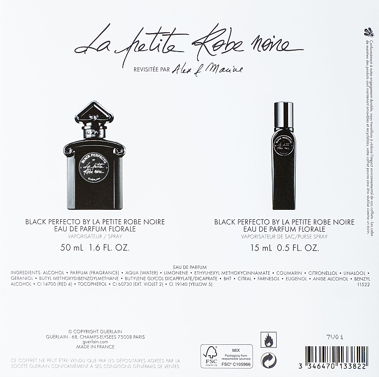 Guerlain La Petite Robe Noire Black Perfecto - Набор (edp/50ml + edp/15ml) — фото N4