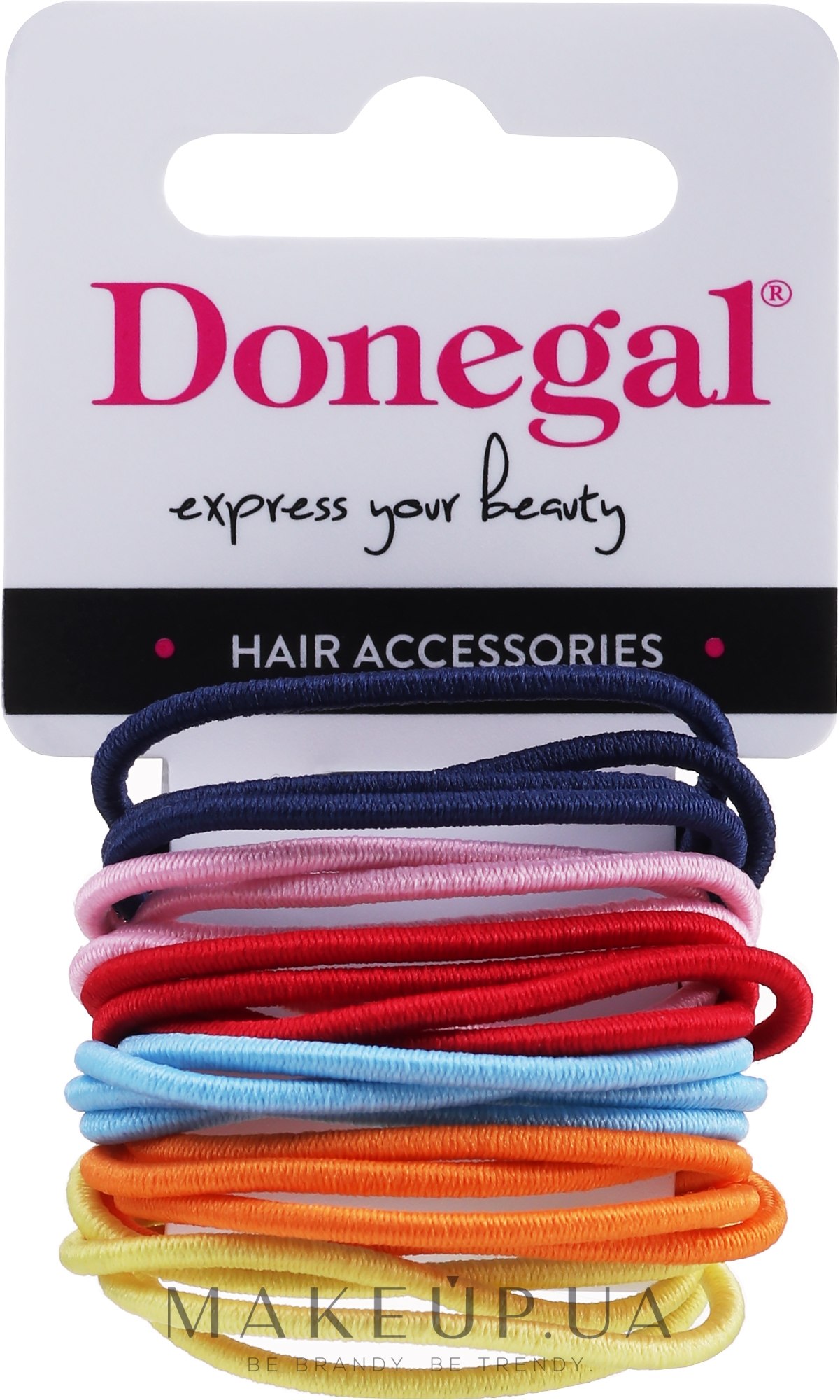 Резинки для волосся тонкі, FA-9582, 24 шт. - Donegal — фото 24шт