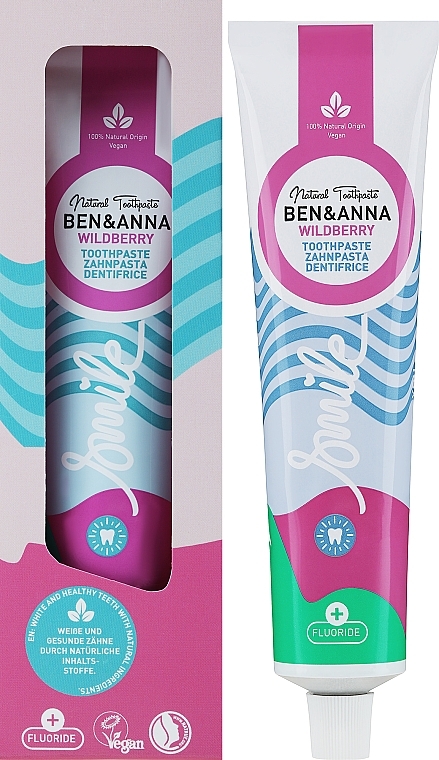 Натуральная зубная паста - Ben & Anna Natural Toothpaste Wildberry — фото N1