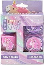 Мини-набор "Маленький единорог" - Martinelia Little Unicorn Mini Set (nail/polish/4ml + lip/gloss/2x2g) — фото N1