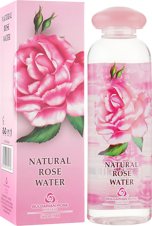 Натуральная розовая вода - Bulgarian Rose Rose Water Natural Box — фото N1