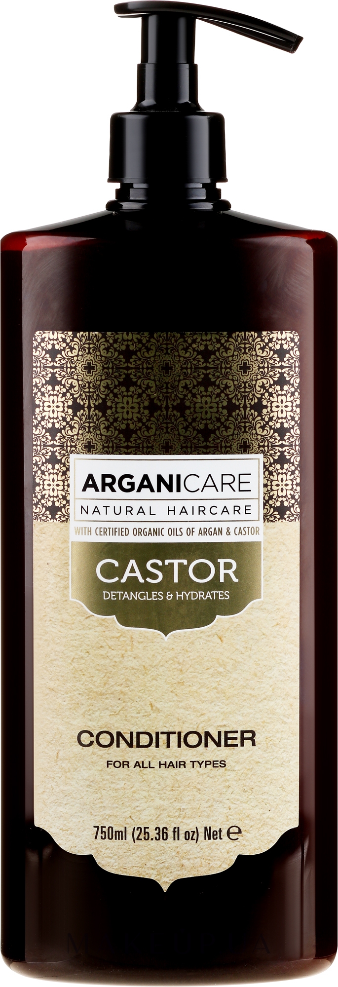 Кондиціонер для росту волосся - Arganicare Castor Oil Conditioner — фото 750ml