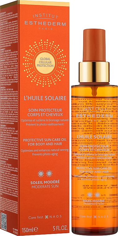 Сонцезахисна олія-спрей для тіла і волосся - Institut Esthederm Sun Care** Oil Body And Hair Care — фото N2