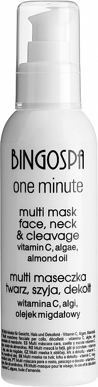 Экспрес-маска для лица с миндальным маслом - BingoSpa One Minute Multi Mask — фото N1