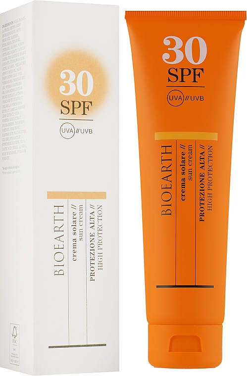 Солнцезащитный крем для тела - Bioearth Sun Cream SPF 30  — фото N1