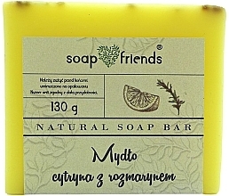 Духи, Парфюмерия, косметика Натуральное мыло для тела "Лимон и розмарин" - Soap&Friends