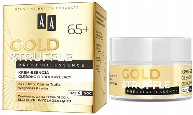 Ультраомолаживающий крем-эссенция для лица 65+ - AA Gold & Truffle Prestige Essence — фото N1